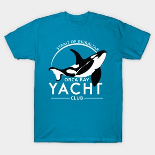 Orca Bay Yacht Club - reverse white T-Shirt